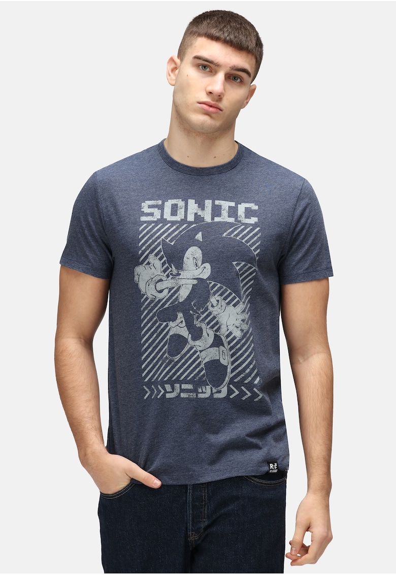 Tricou cu decolteu la baza gatului Sonic The Hedgehog Mono Japan 5471