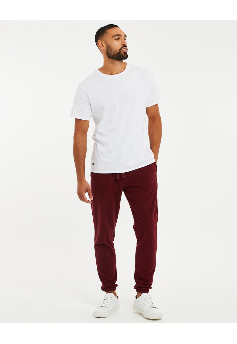 Pantaloni de trening din fleece cian 6155