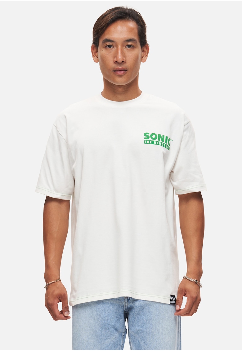 Tricou cu imprimeu pe partea din spate Sonic