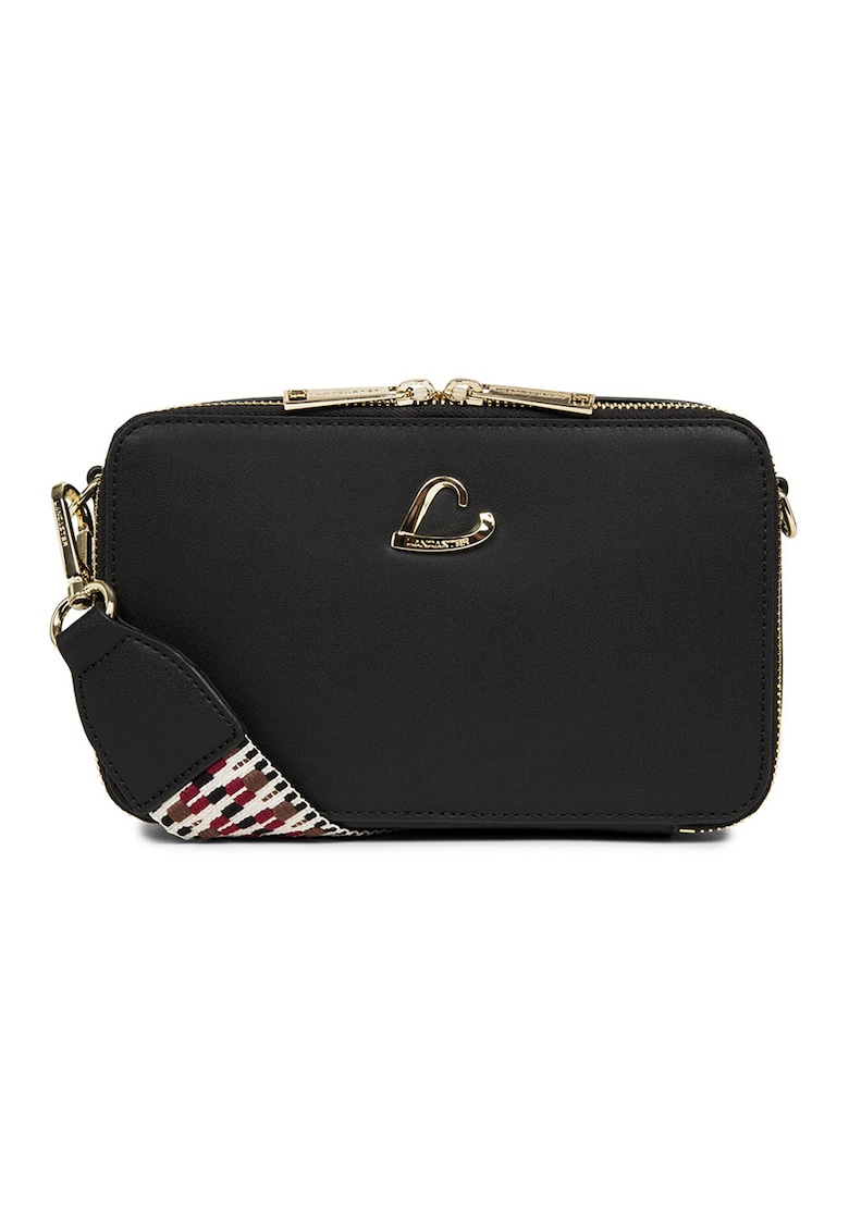 Geanta crossbody de piele cu logo