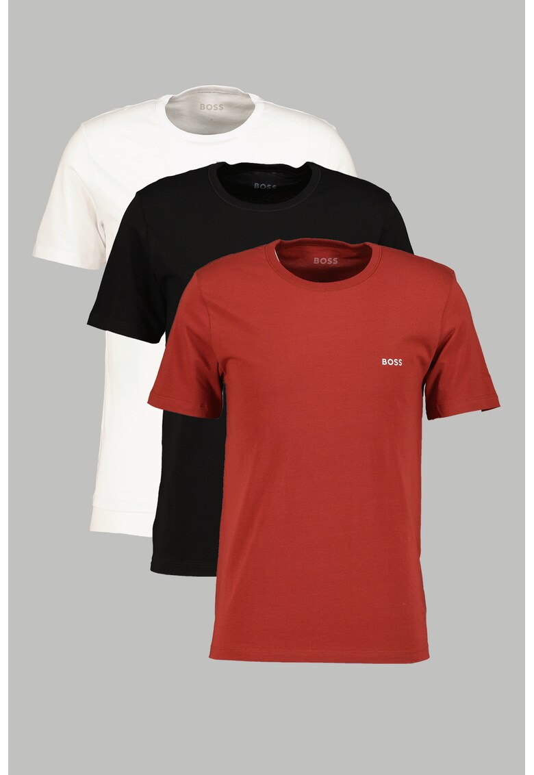 Set de tricouri regular fit cu logo - 3 piese