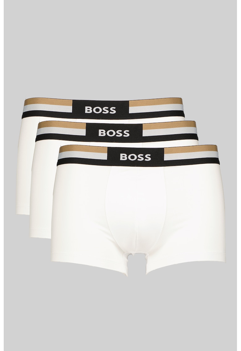 Set de boxeri Motion - 3 perechi - Alb optic