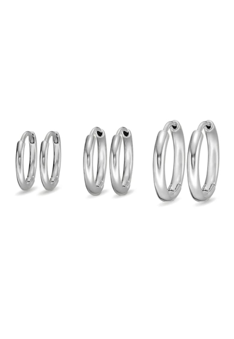 Cercei Stevie All Stacked Up Hoop set JA7139040 - Argintiu