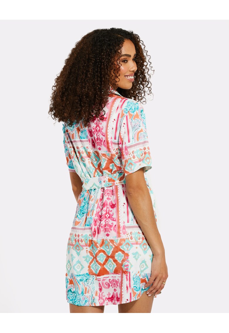 Rochie-camasa cu imprimeu etnic creation