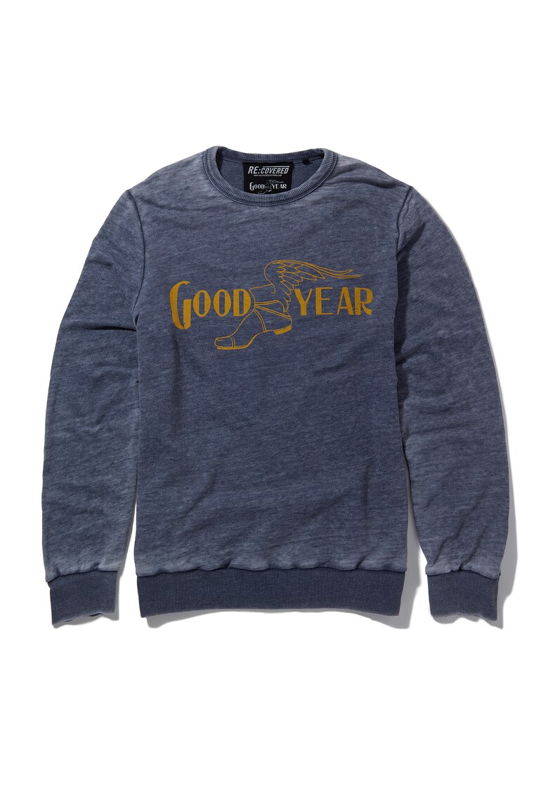 Bluza de trening cu imprimeu goodyear