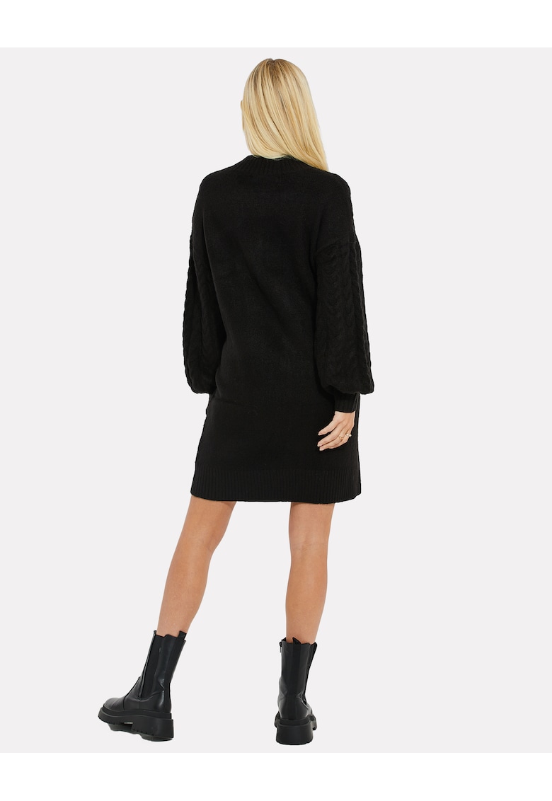Pulover cu model torsade si maneci bishop