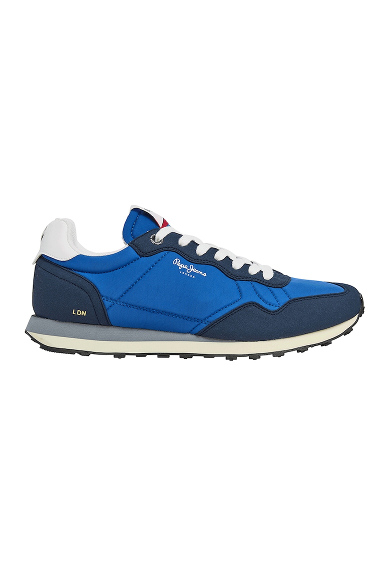 Pantofi sport de piele ecologica cu material textil