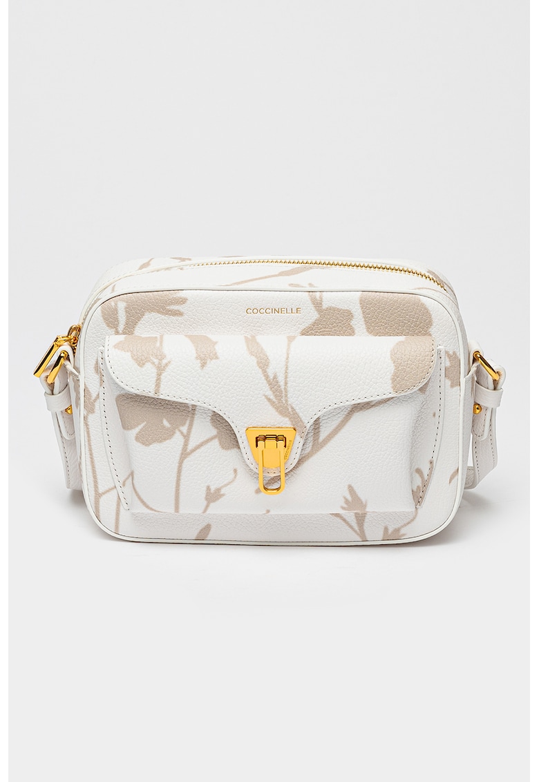 Geanta crossbody de piele cu imprimeu floral Beat Shadow