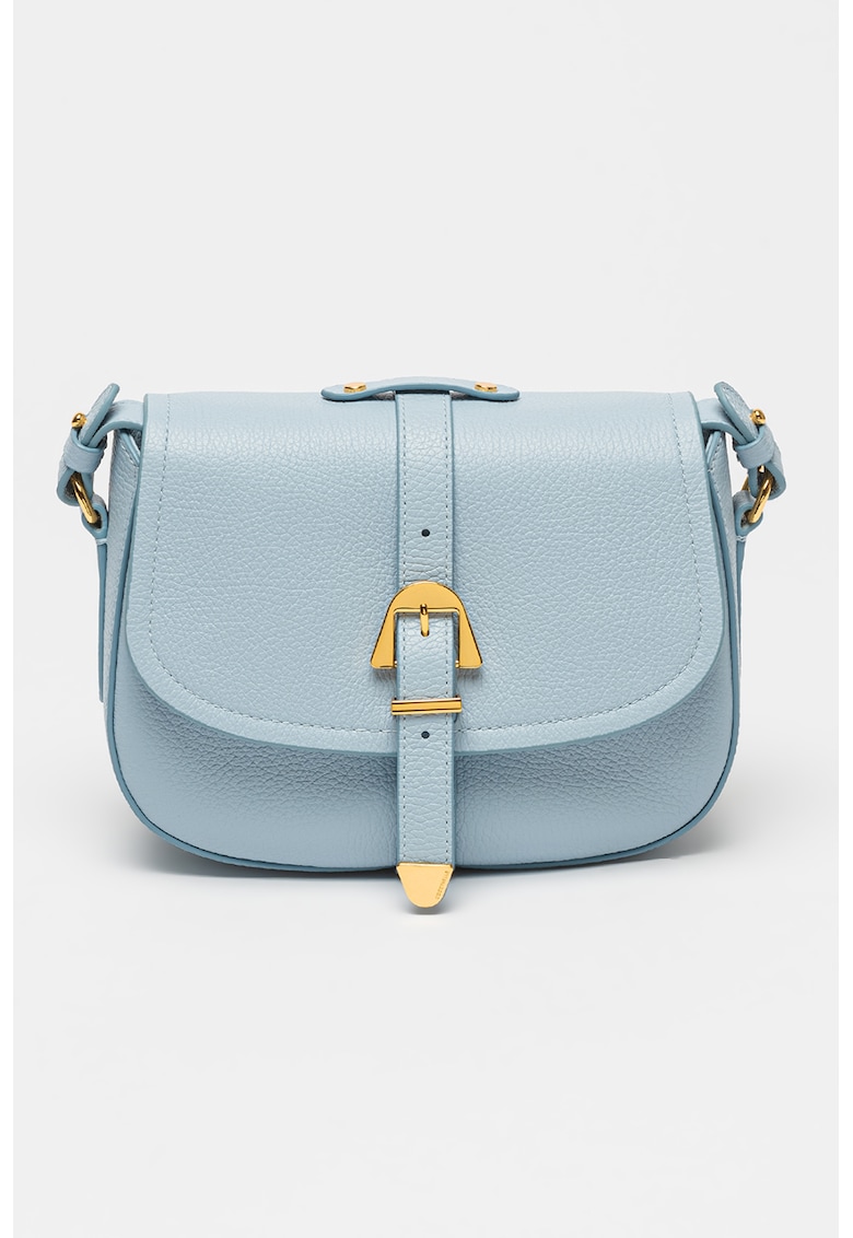 Geanta crossbody din piele Magalu' - Albastru deschis