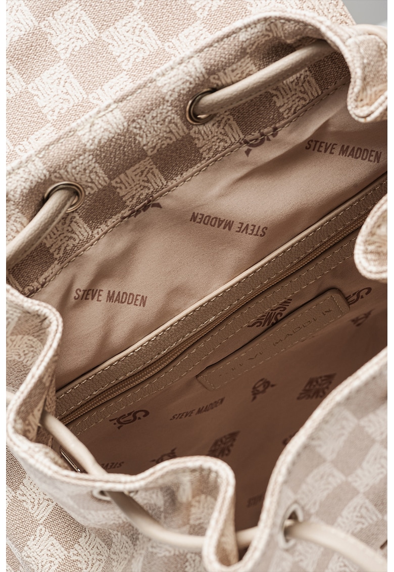 Rucsac de piele ecologica cu model in carouri Joel