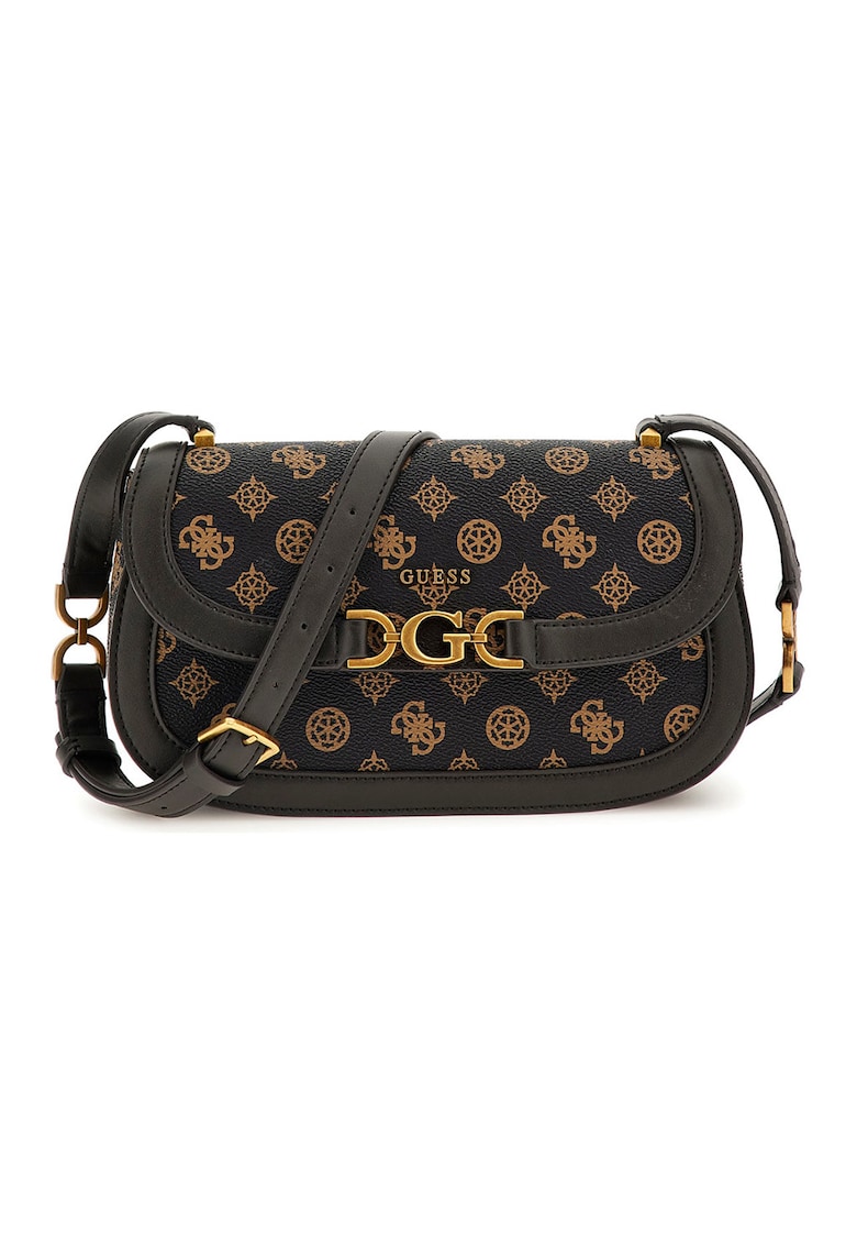 Geanta crossbody de piele ecologica cu logo Dagan