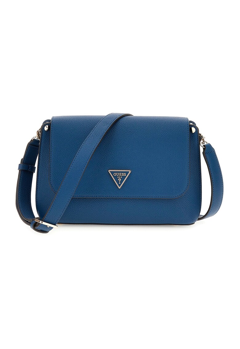 GUESS Чанта Meridian с капаче цвят на метала: златист