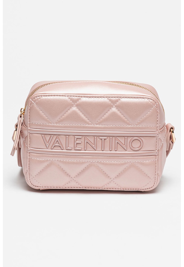 Geanta crossbody de piele ecologica cu logo in relief Ada