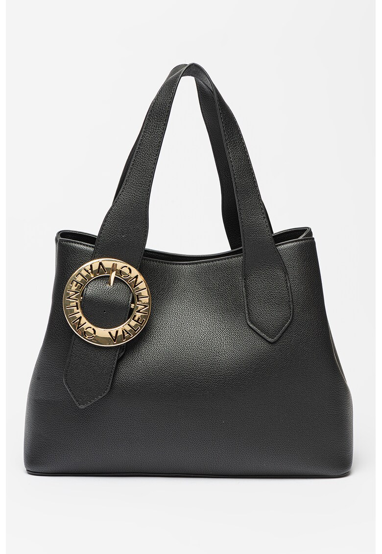 Geanta shopper din piele ecologica cu logo metalic