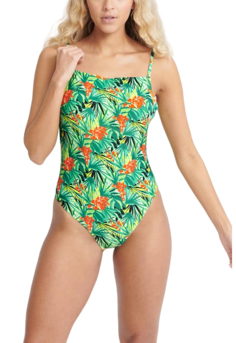 Costum de baie intreg pentru femei - Superdry - Reo Tropic - Poliamida - Multicolor -