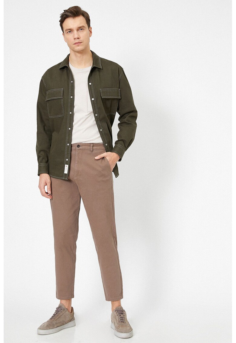 Pantaloni chino din amestec de bumbac