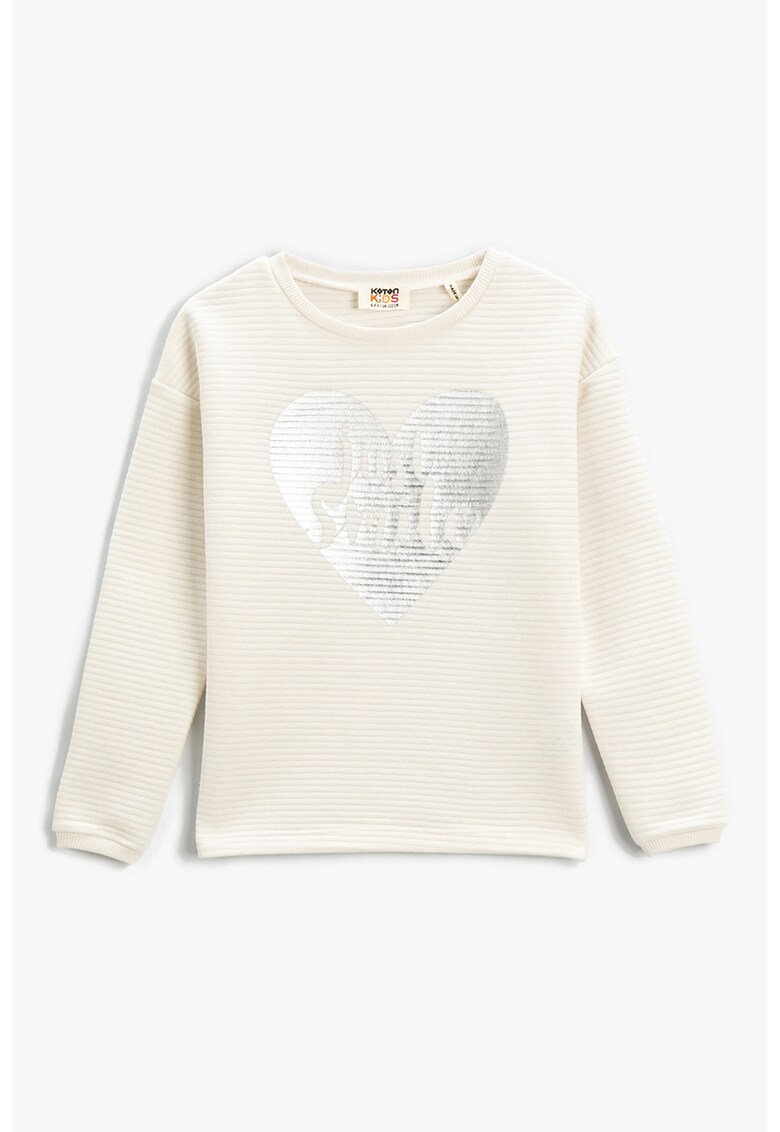 Bluza de trening cu imprimeu metalic