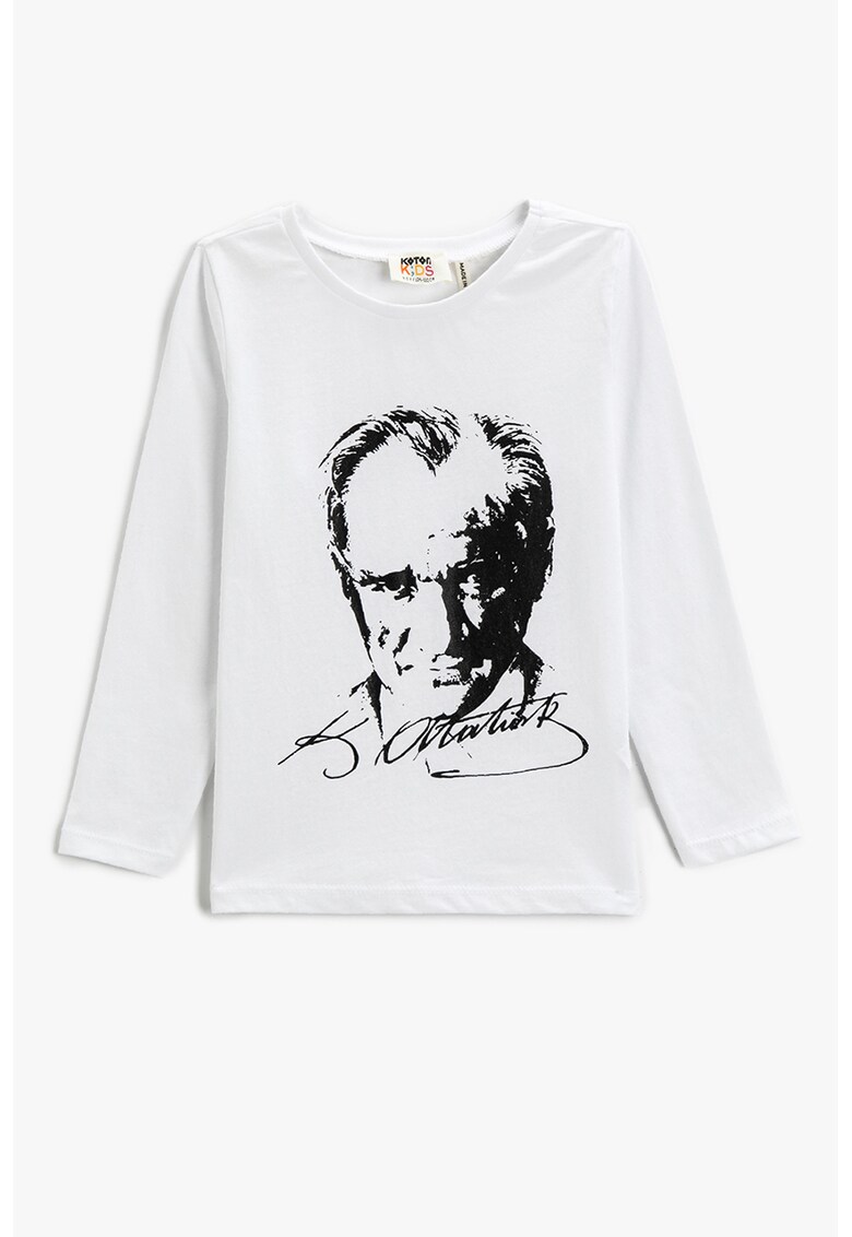 Bluza cu maneci lungi si imprimeu
