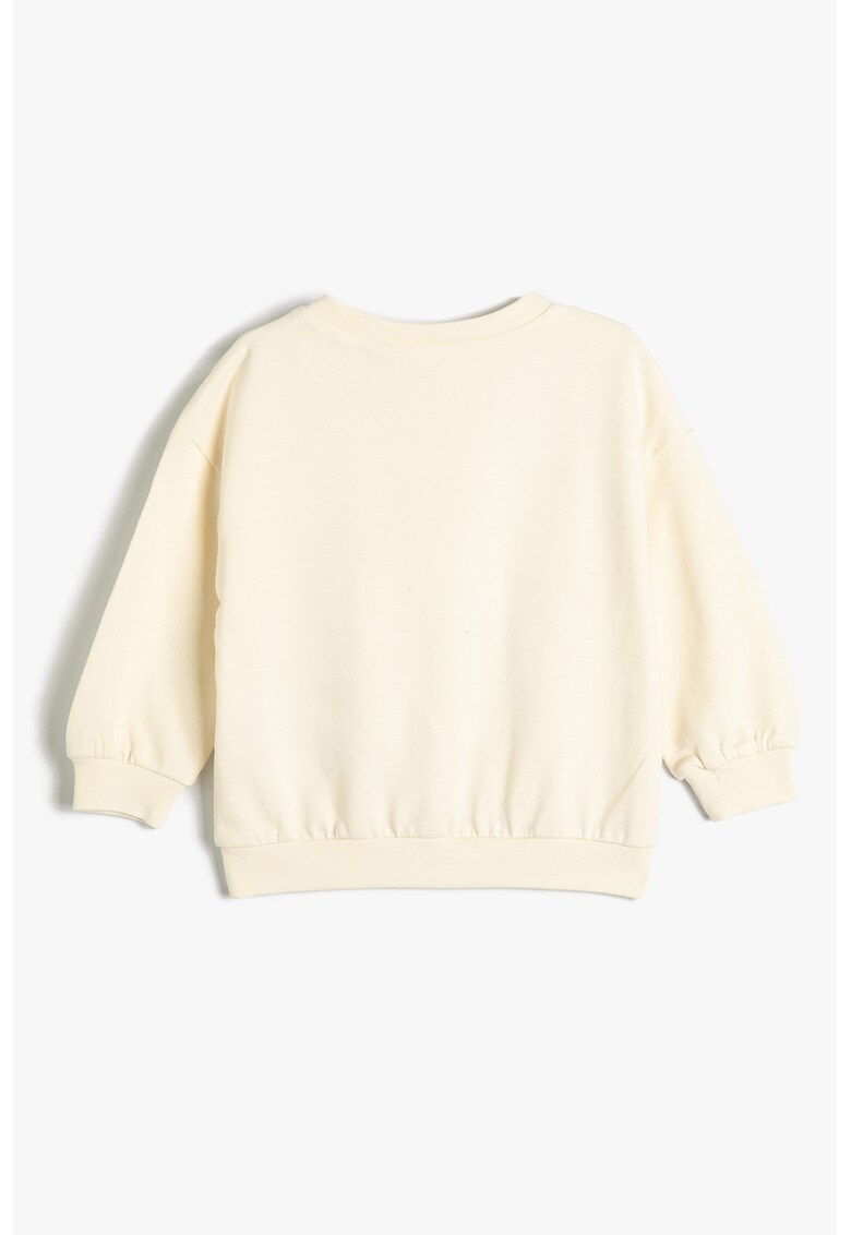 Bluza de trening de bumbac cu maneci cazute