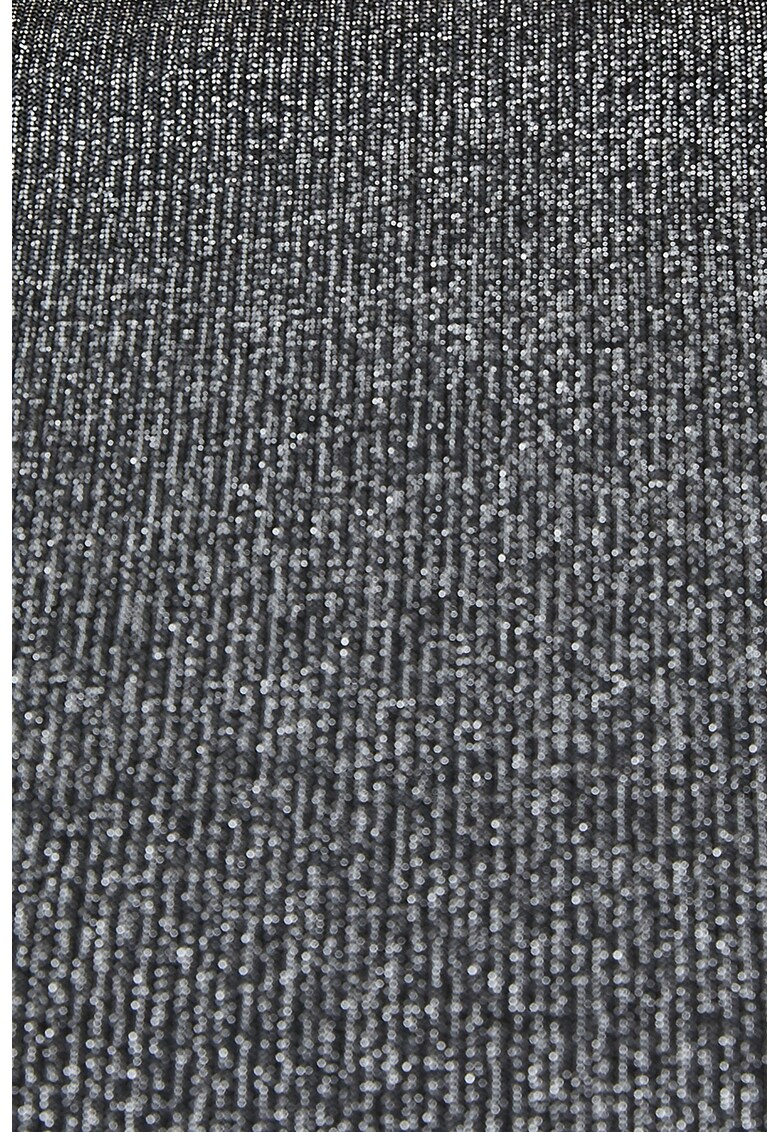 Bluza cu aspect stralucitor si margini valurite
