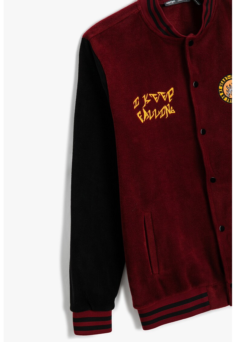 Jacheta bomber din fleece