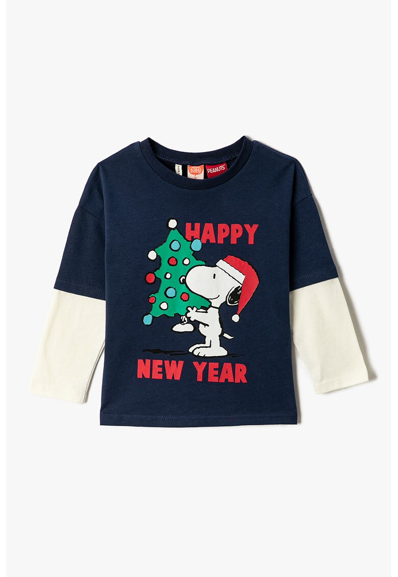 Bluza de bumbac cu imprimeu