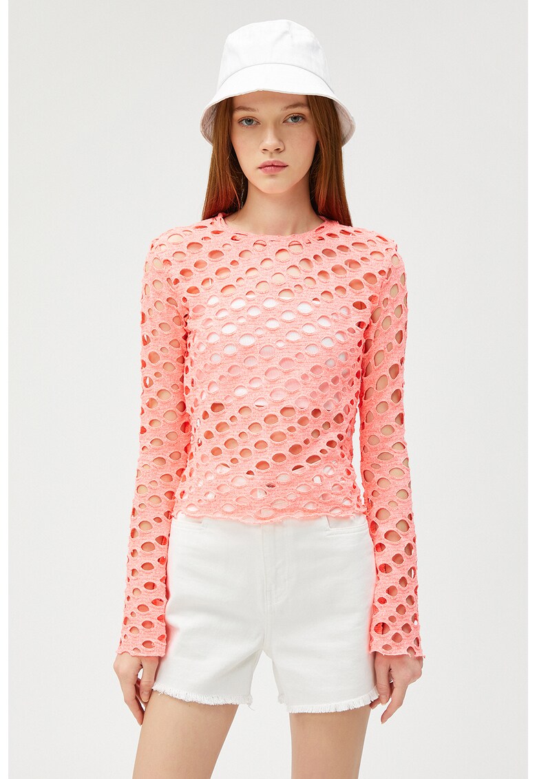 Bluza cu perforatii
