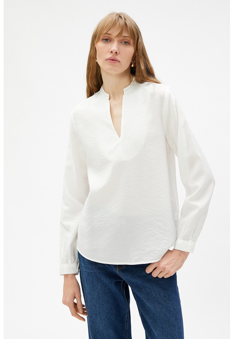 Bluza cu margele perlate