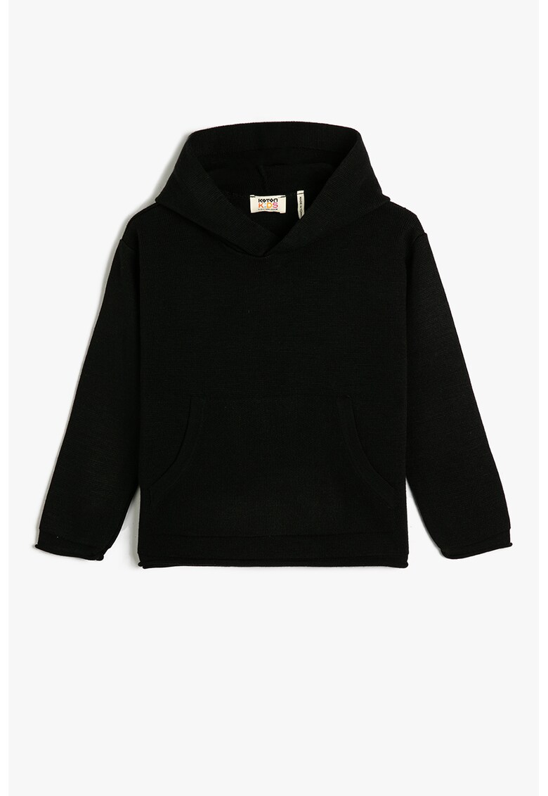 Hanorac din tricot cu buzunar kangaroo