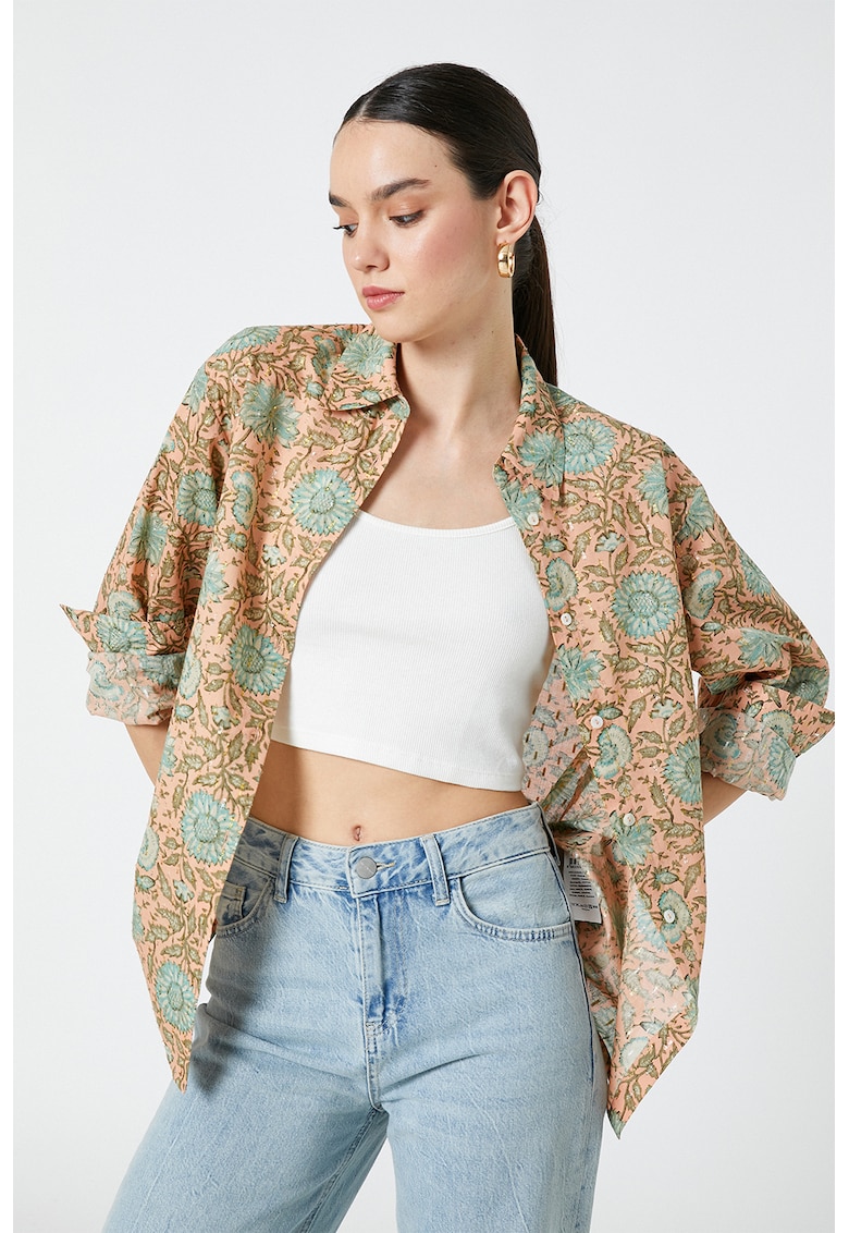 Camasa lejer cu imprimeu floral