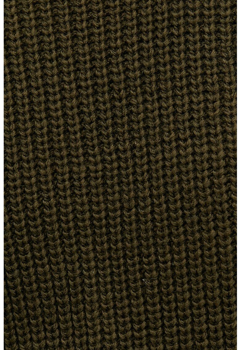 Pulover uni din amestec de lana - cu guler inalt