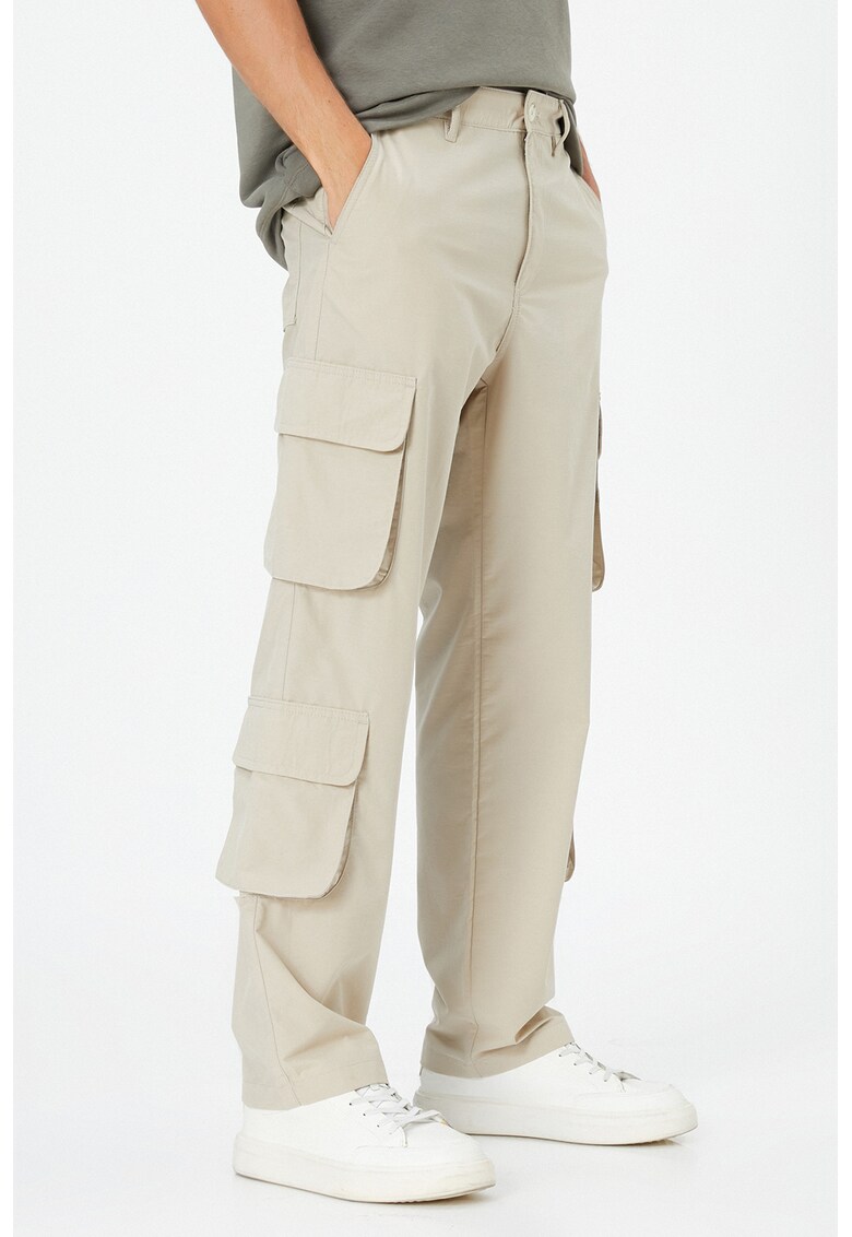 Pantaloni cargo cu croiala dreapta