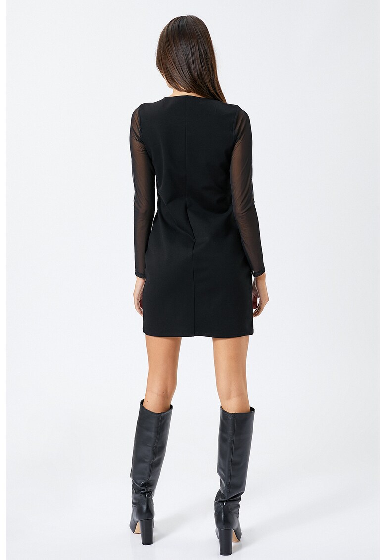 Rochie cu insertii semitransparente
