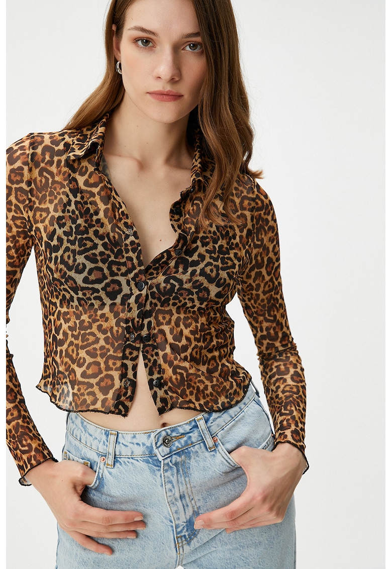 Camasa crop din plasa