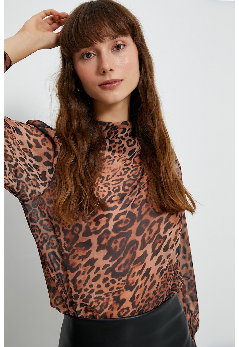 Bluza cu model animal print