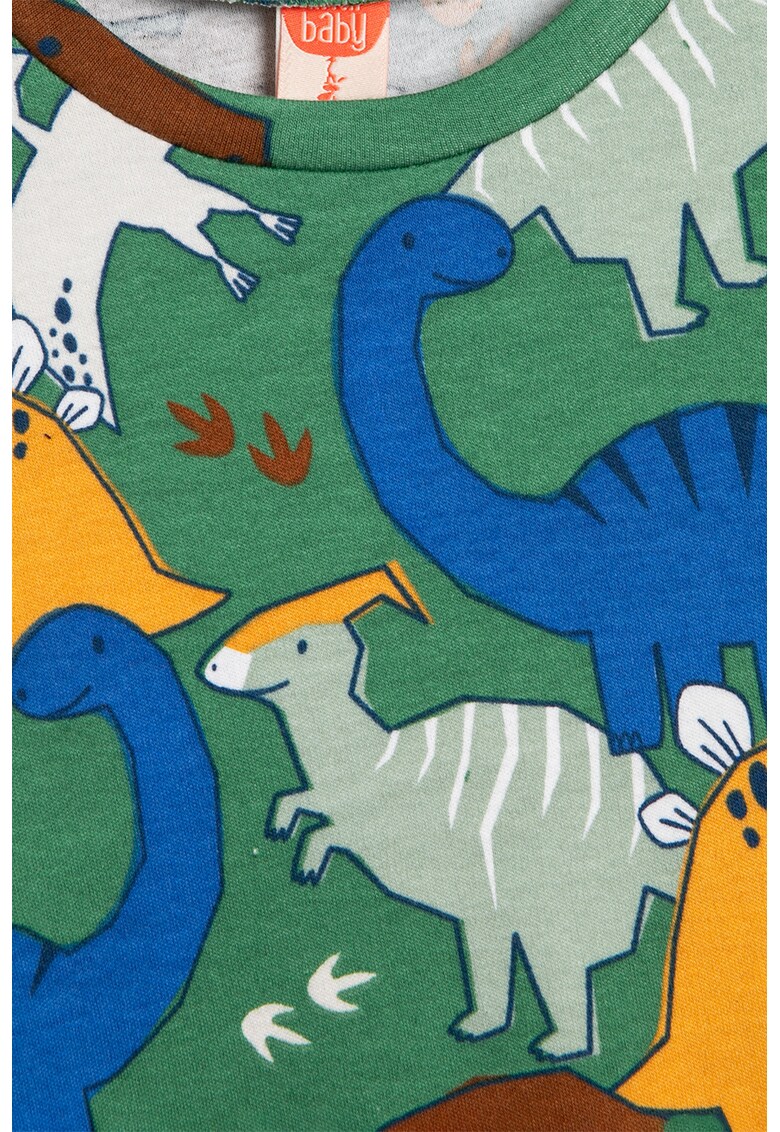 Bluza de trening de bumbac cu dinozaur