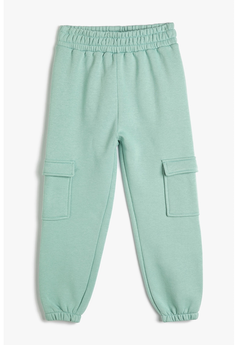 Pantaloni de trening cargo cu talie elastica