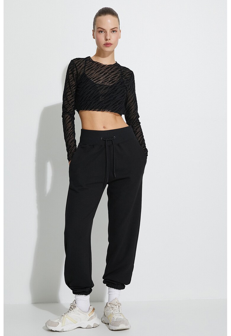Bluza crop de plasa