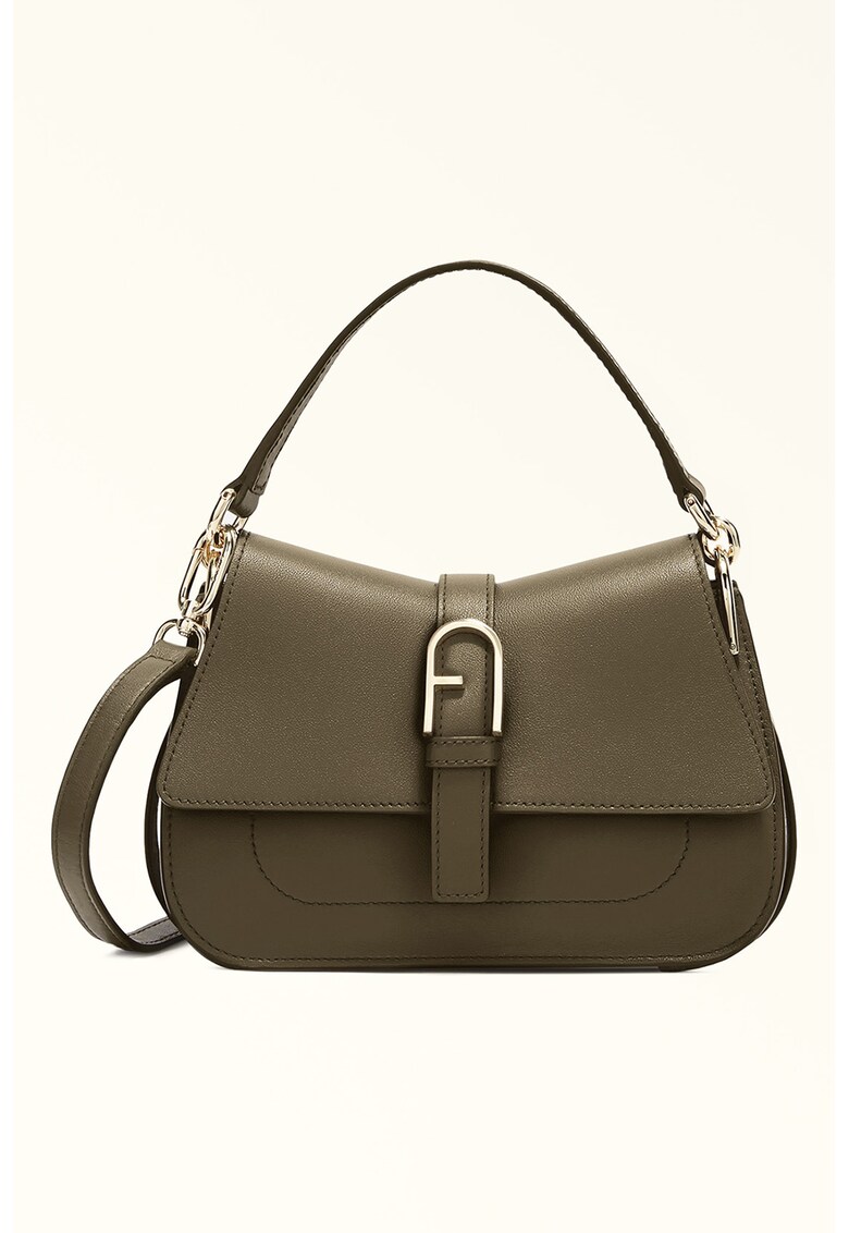 Geanta mica din piele cu bareta de umar Flow