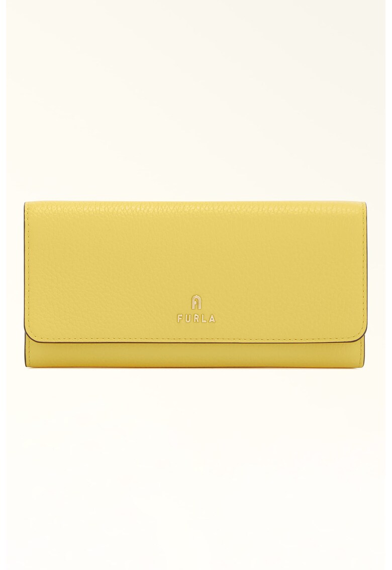 Furla Кожен портфейл Camelia с метално лого за Жени Furla Кожен портфейл Camelia с метално лого за Жени