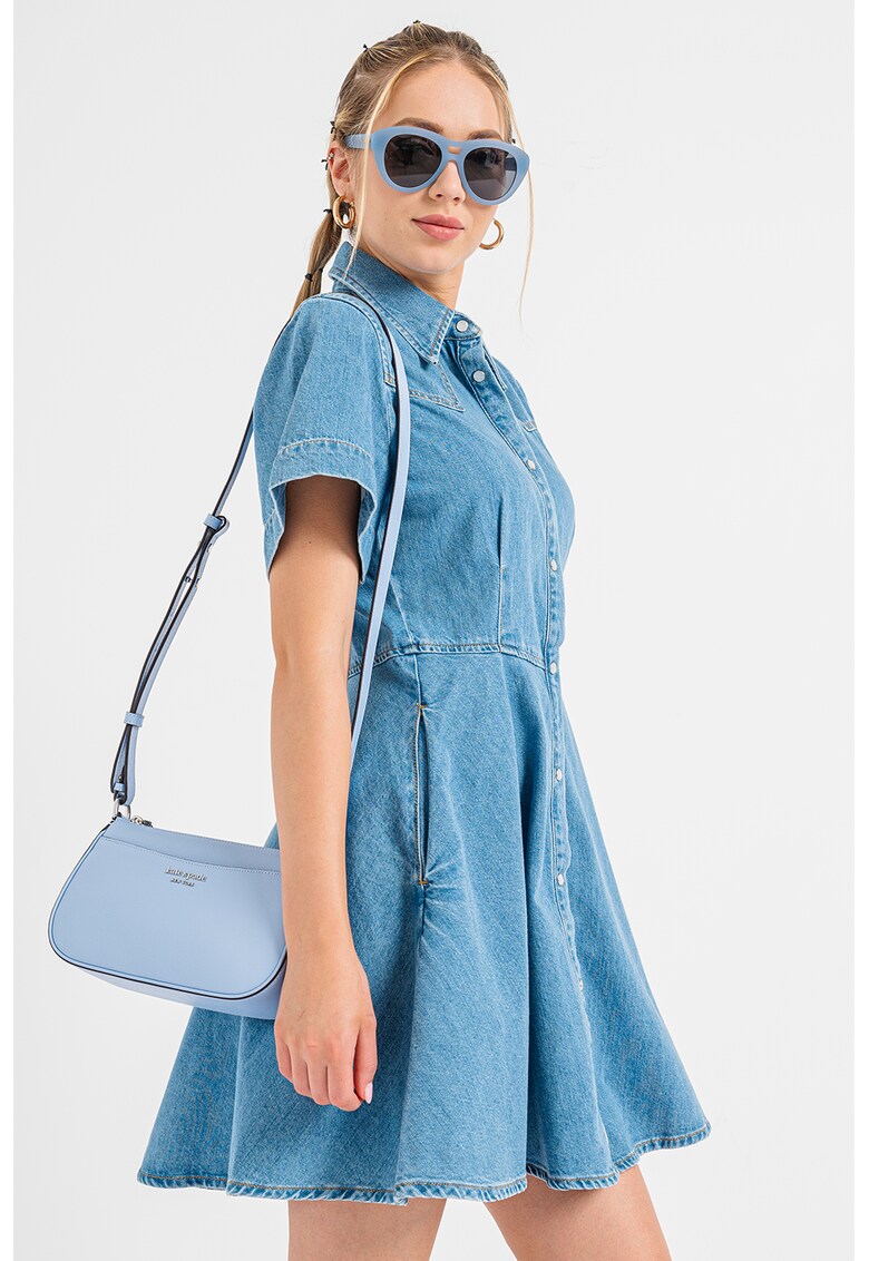 Rochie din denim cu buzunare laterale