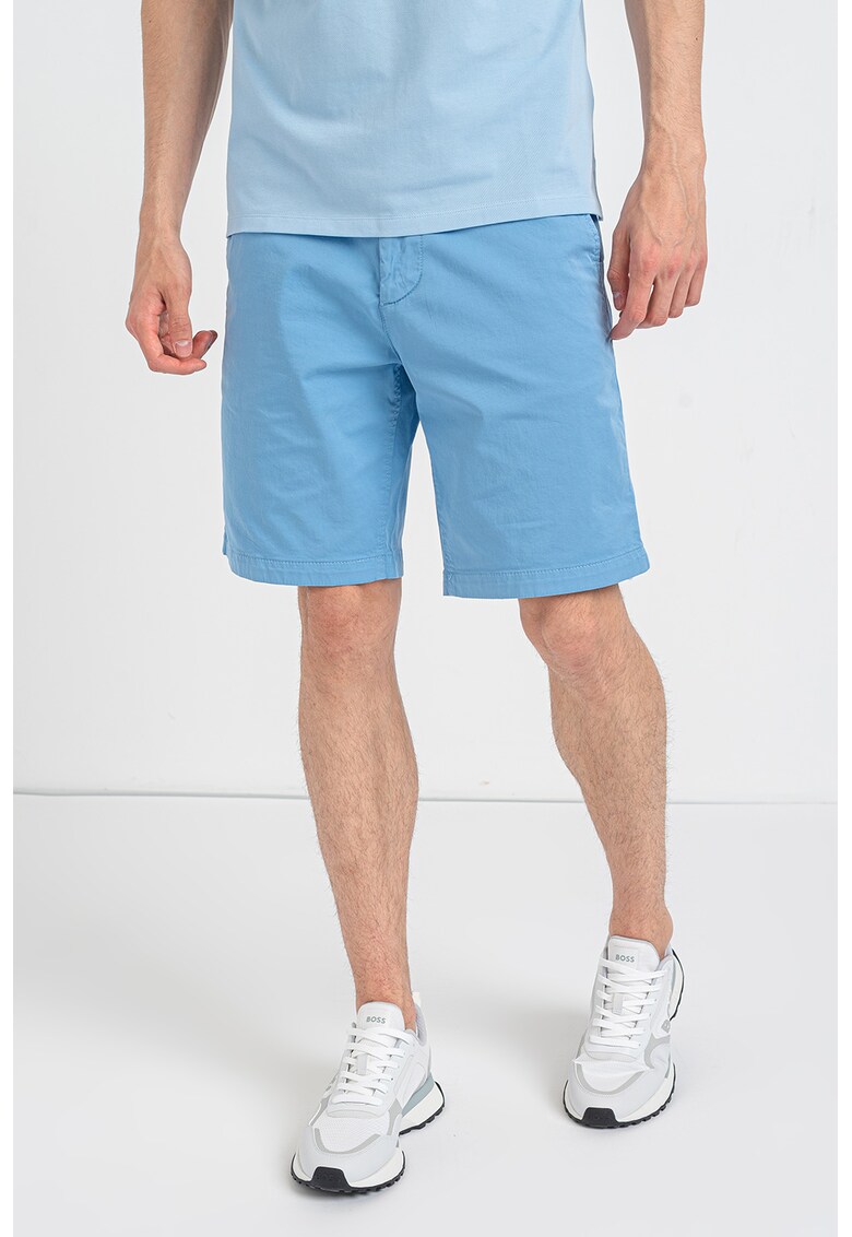Pantaloni scurti din amestec de bumbac cu buzunare laterale