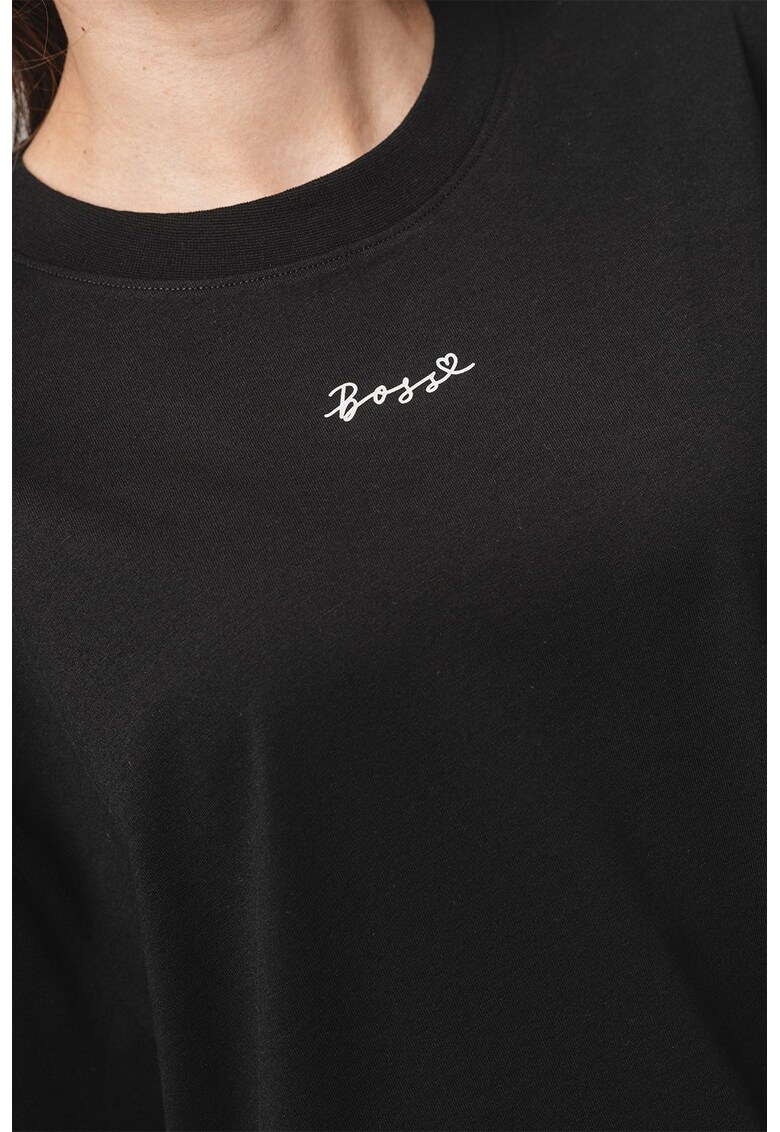 Tricou boyfriend lejer de bumbac