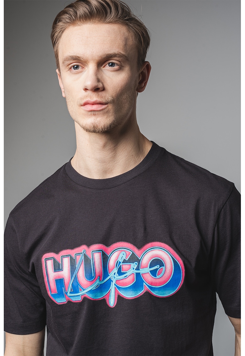 Tricou din bumbac cu imprimeu logo Nillumi