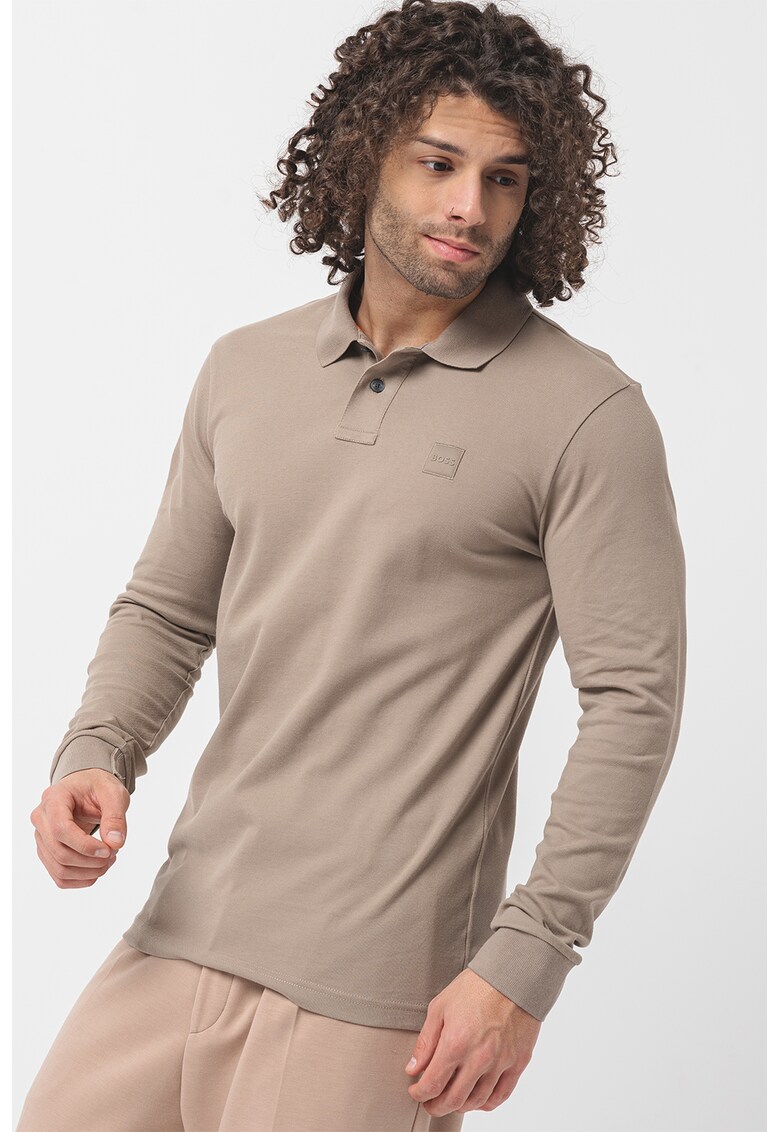 Bluza polo cu model uni