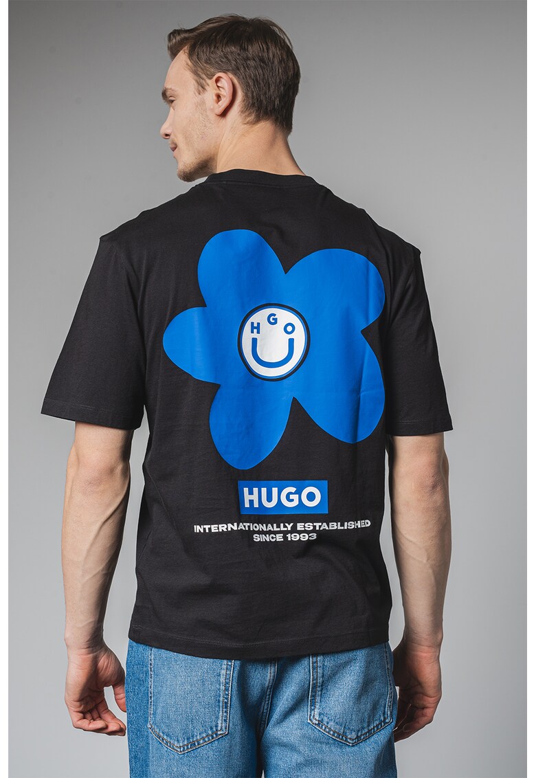 Tricou din bumbac cu imprimeu pe partea din spate