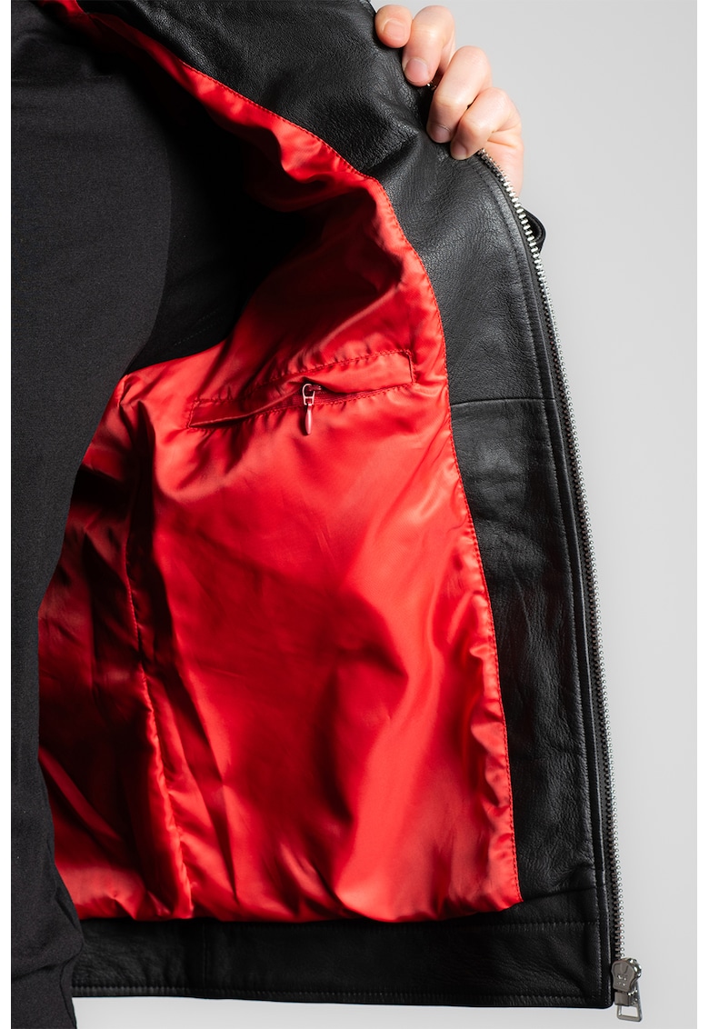 Jacheta biker din piele
