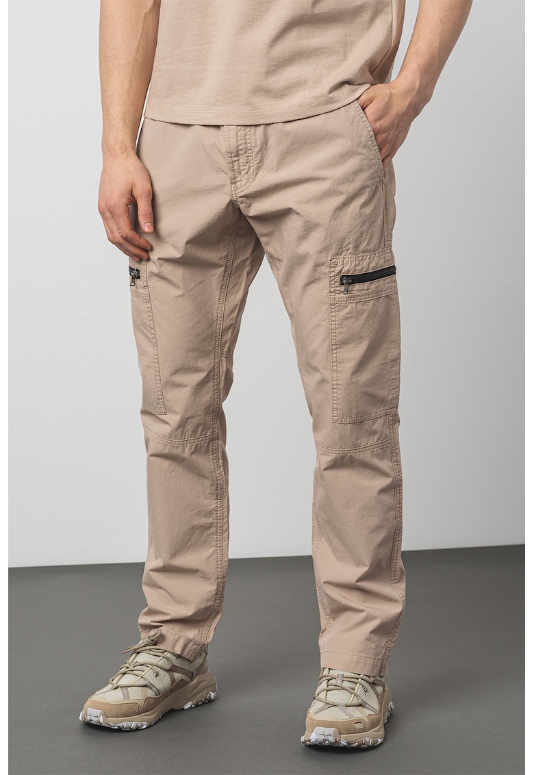 Pantaloni cargo cu model uni