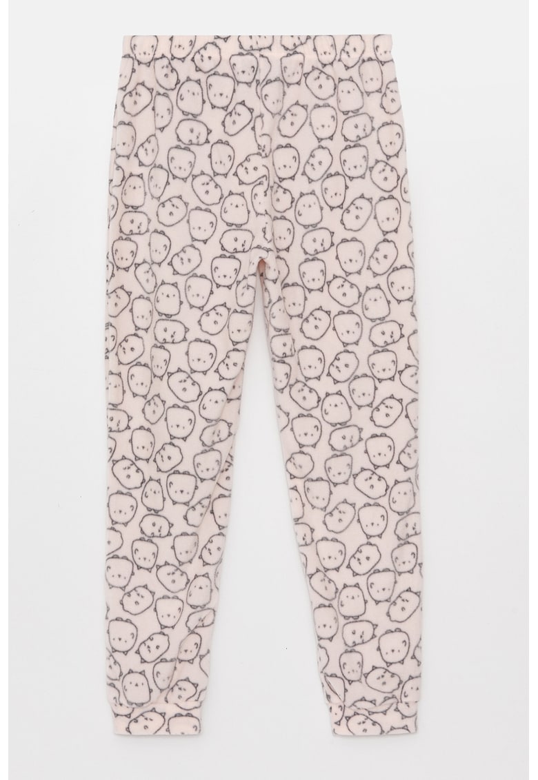 Pantaloni de pijama cu imprimeu grafic