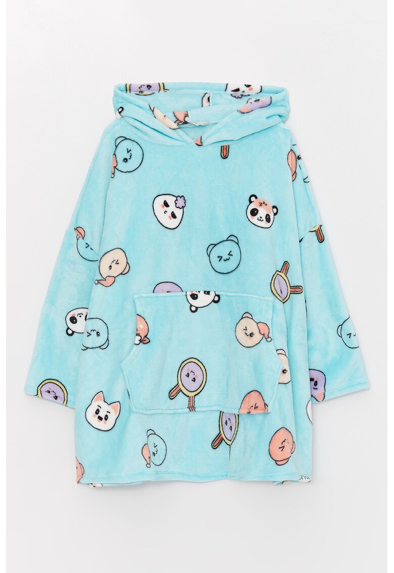 Bluza de pijama cu buzunar kangaroo